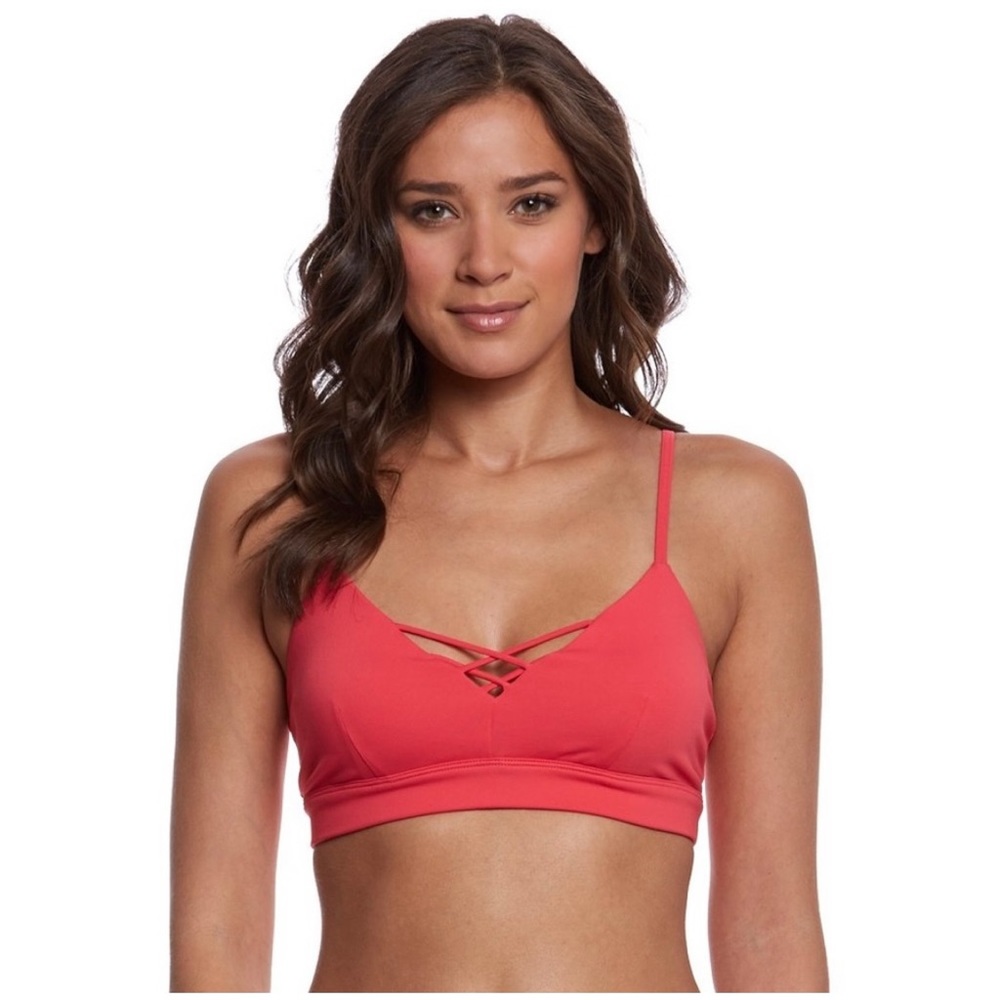 COPY - Alo Yoga Interlace Sports Bra Top Rich Peony